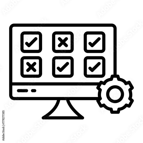 Testing Line Icon