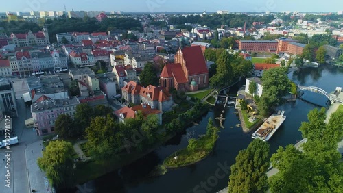 Cathedral Old Town Market Bydgoszcz Katedra Stary Rynek Aerial View Poland