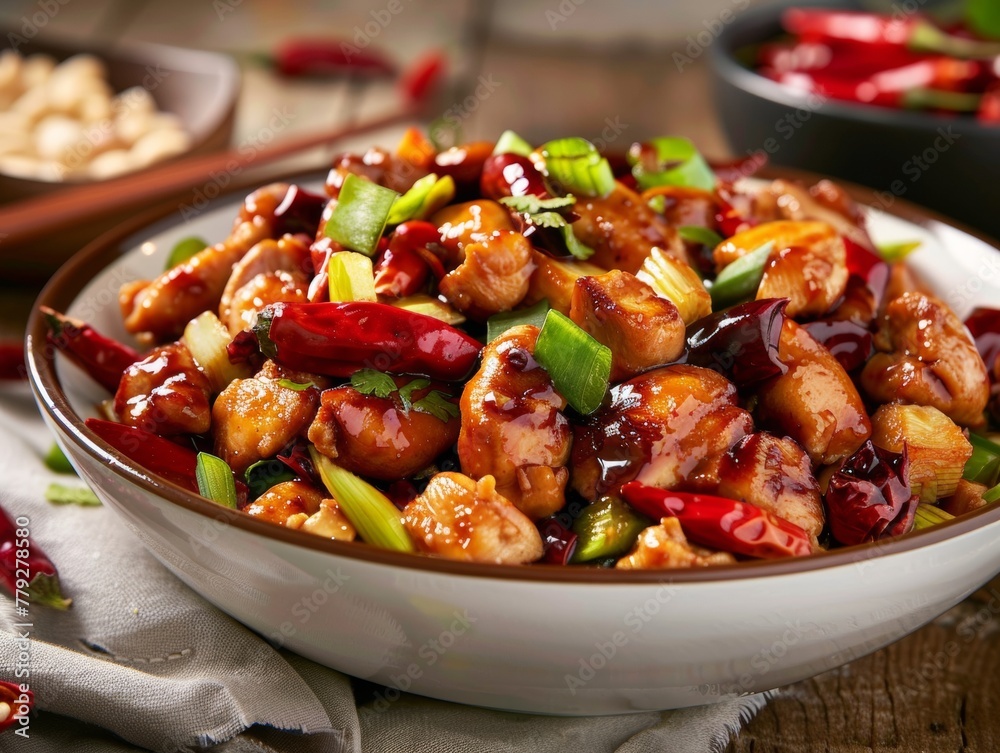 Kung Pao Chicken dynamic stir-fry Kung Pao Chicken dynamic stir-fry