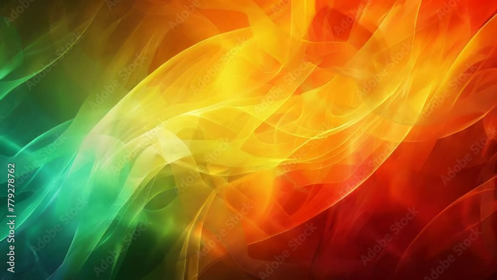 abstract background with smooth lines in orange, green and yellow colors abstract background with smooth lines in orange, green and yellow colors