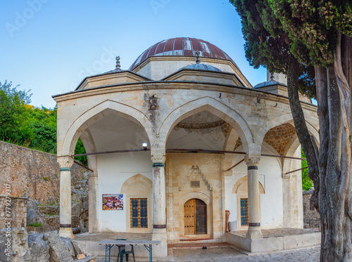 Sisman Pasha Ibrahim mosque in Pocitelj, Bosnia and Herzegovina photo