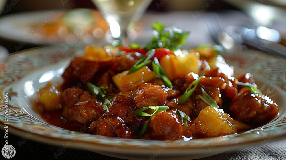 Sweet and Sour Pork tangy delight Sweet and Sour Pork tangy delight