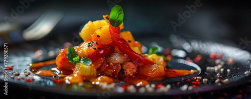 Sweet and Sour Pork vibrant sauce