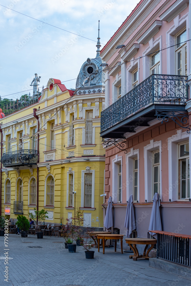 Naklejka premium House at the old town in Tbilisi, Georgia