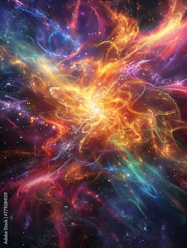 Cosmic Explosion of Multiverse Energies Igniting Wonder and Across the Fabric of Reality