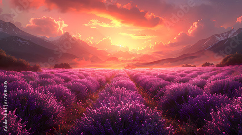 Lavender Field Serenity