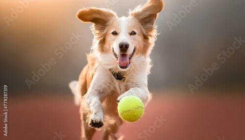 dog with ball