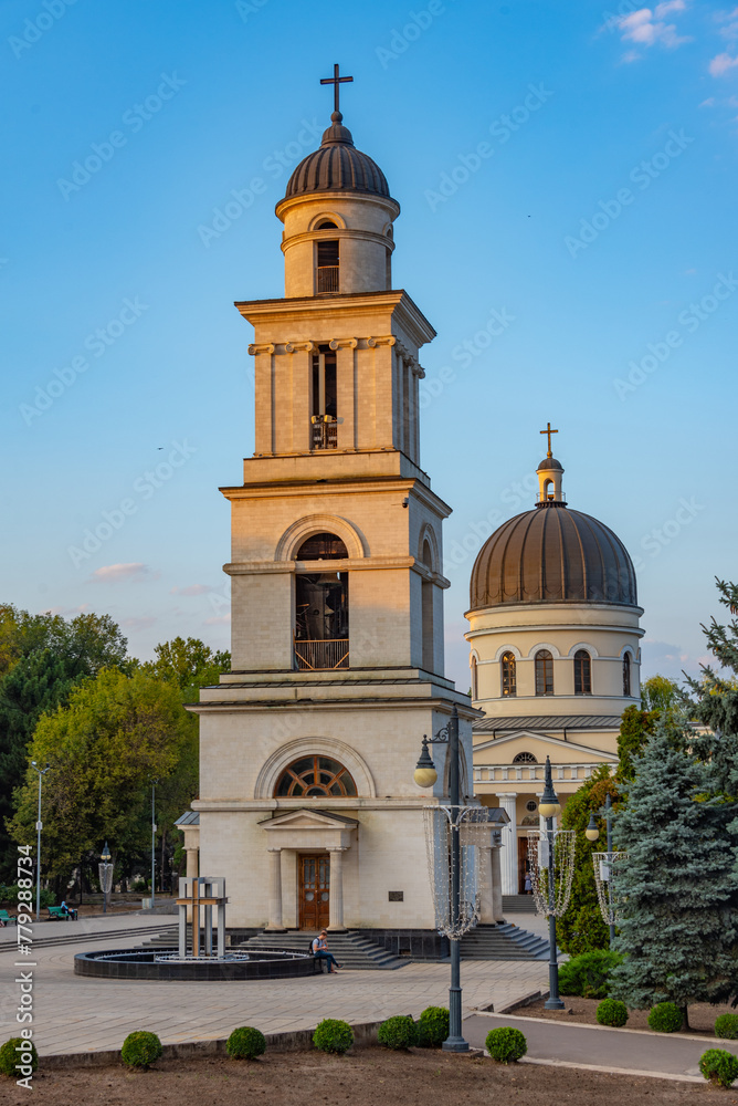 Fototapeta premium Metropolitan Cathedral of Christ's Nativity in Chisinau, Moldova