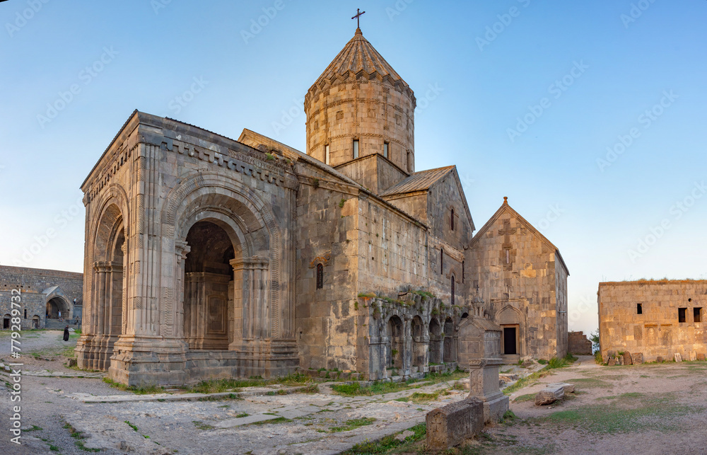 Sunset view of Tatev Monastery in Armenia