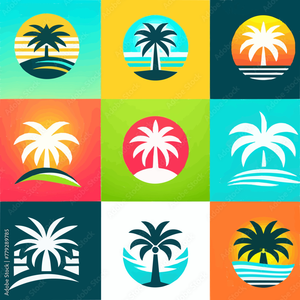 Obraz premium palm tree vector
