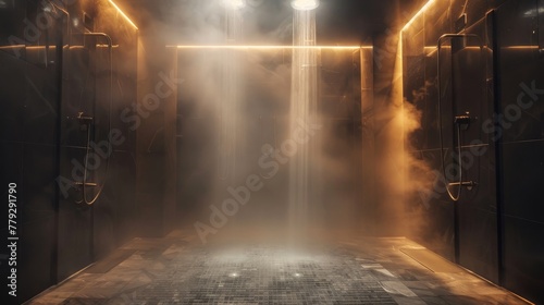 Steam showers envelop you in a warm mist AI generated illustration