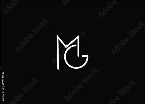 MG  Letter  logo initials logo design and  modern logo