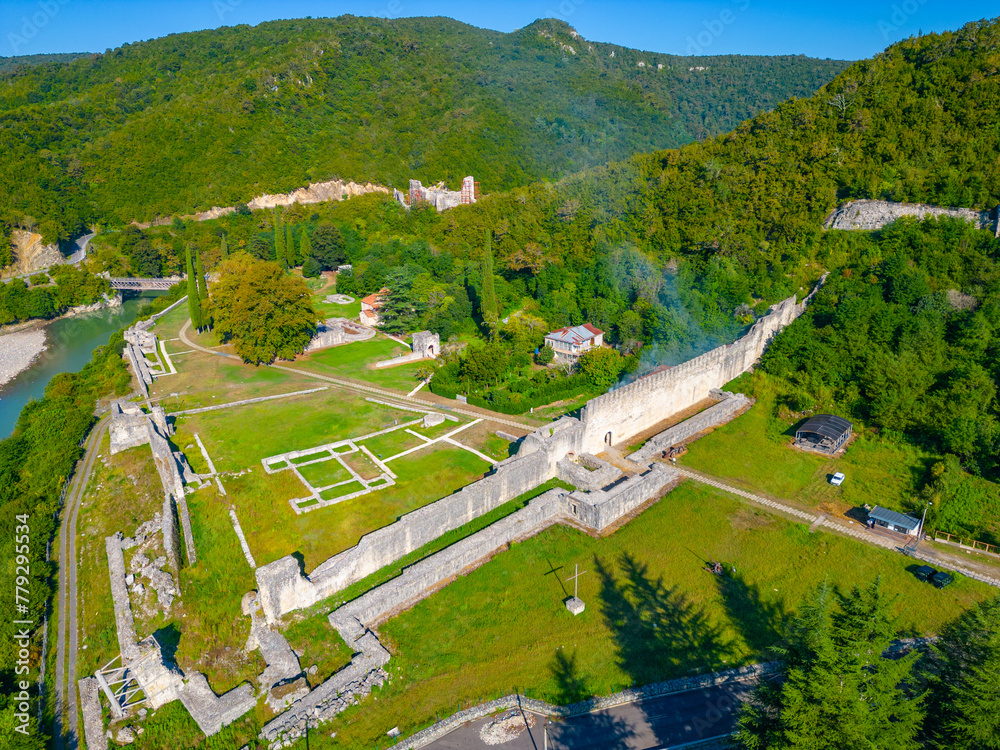 Panorama view of Nokalakevi Fortress in Georgia