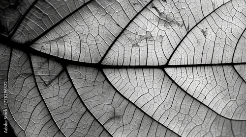 The delicate veins of a tree leaf AI generated illustration