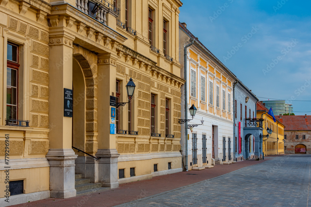 Fototapeta premium Holy Trinity square in the old town of Osijek, Croatia