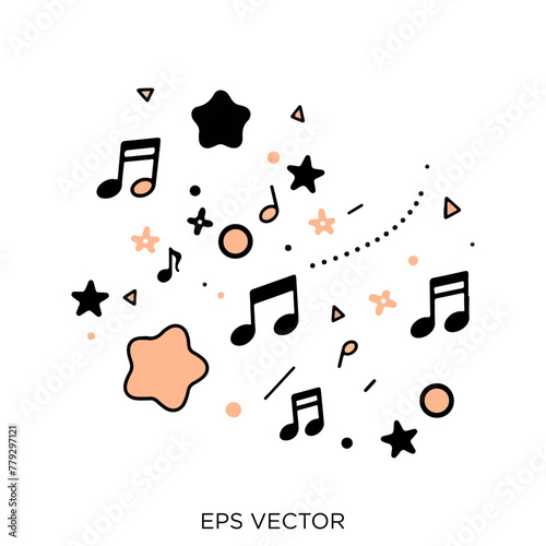 music clipart, music, music note, vector