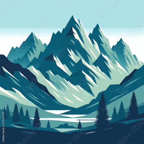 mountain vector