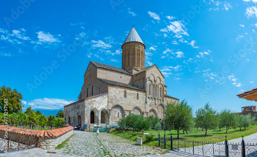 Summer day at Alaverdi Monastery in Georgia photo
