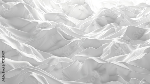The soft texture of a blanket of snow AI generated illustration