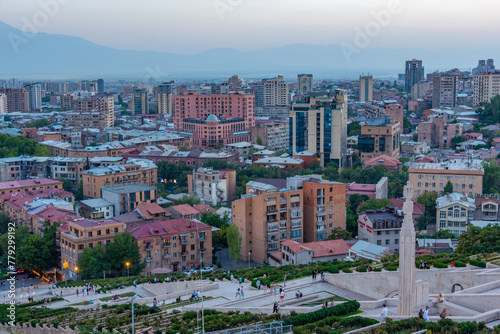 Wallpaper Mural Sunset view of Yerevan from the Cascade staircase, Armenia Torontodigital.ca