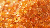 A panel with beautiful little orange sequins