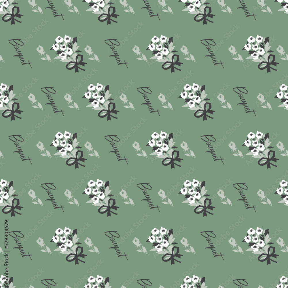 Abstract Blossoms Tulip Bouquet Ballet Pattern Abstract Blossoms Tulip Bouquet Ballet Pattern