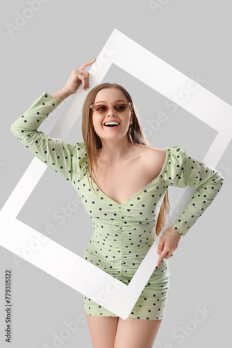 Beautiful young happy woman...