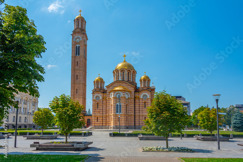 Christ the Savior Orthodox Cathedral in Banja Luka, bosnia and Herzegovina photo