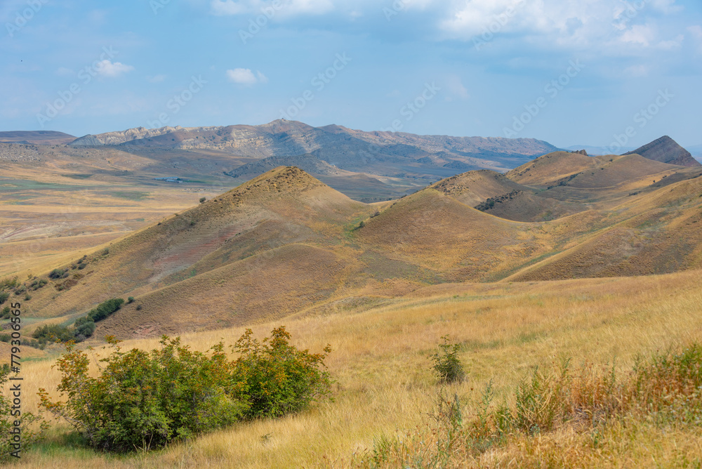 Rainbow mountains at the border of Georgia and Azerbaijan