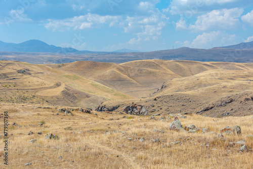 Zorats Karer aka Karahunj ancient sanctuary in Armenia photo