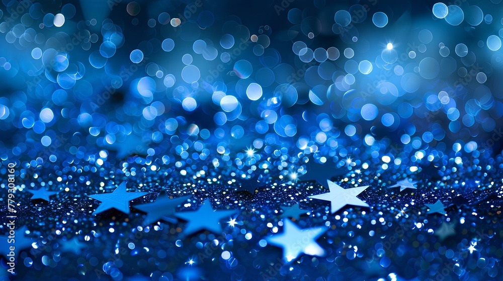 Blue glitter with stars vector art graphic Blue glitter with stars vector art graphic
