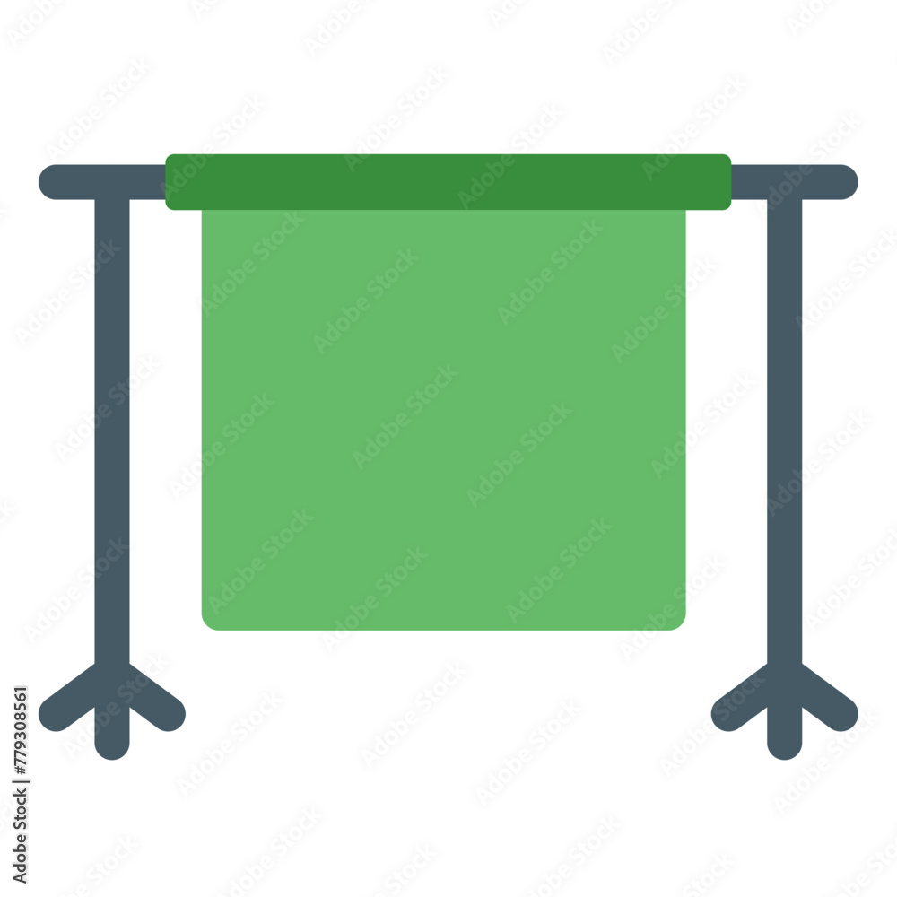 Obraz premium background green screen icon