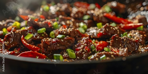 Vibrant Red Chili Beef Stir Fry: A Sizzling Delight