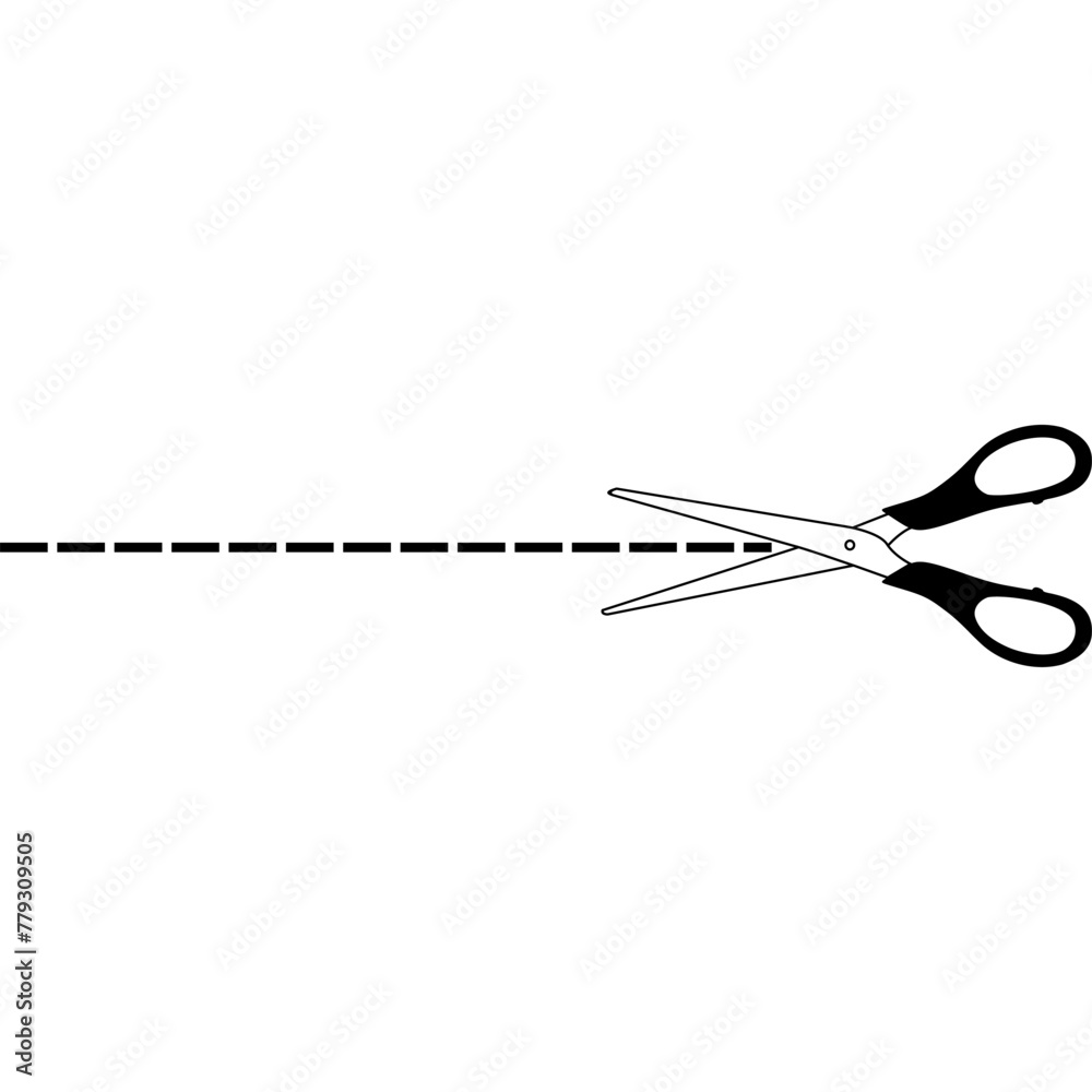 cut here, scissors here vector illustration cut here, scissors here vector illustration