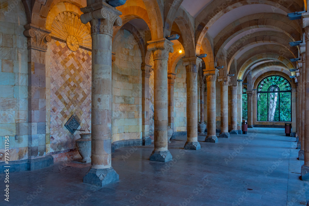 Gallery of Water spa promenade in Armenian town Jermuk