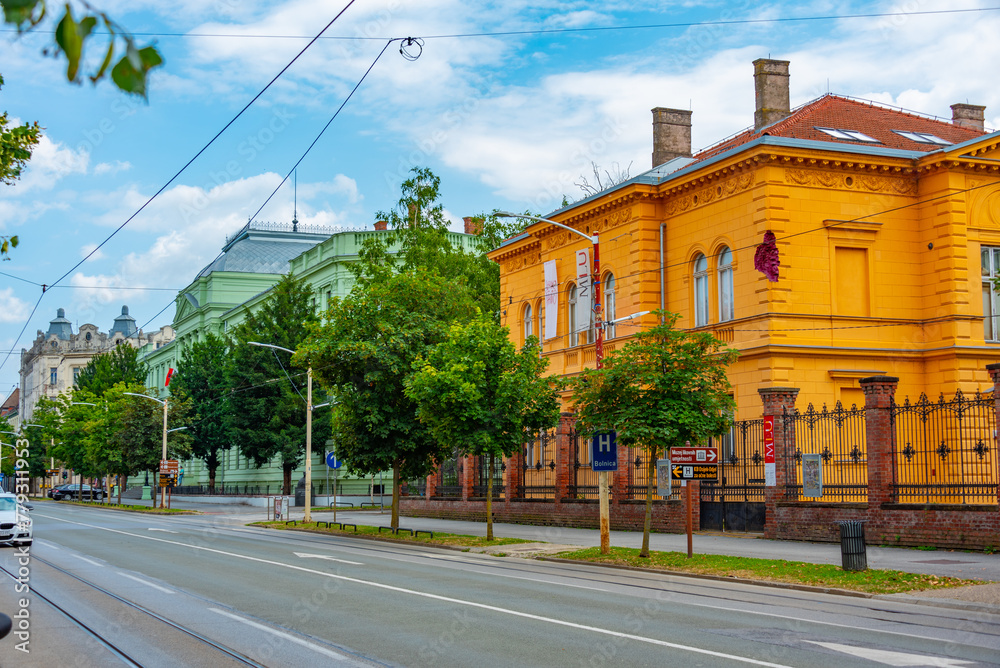 Mansion at European Avenue in Croatian town Osijek