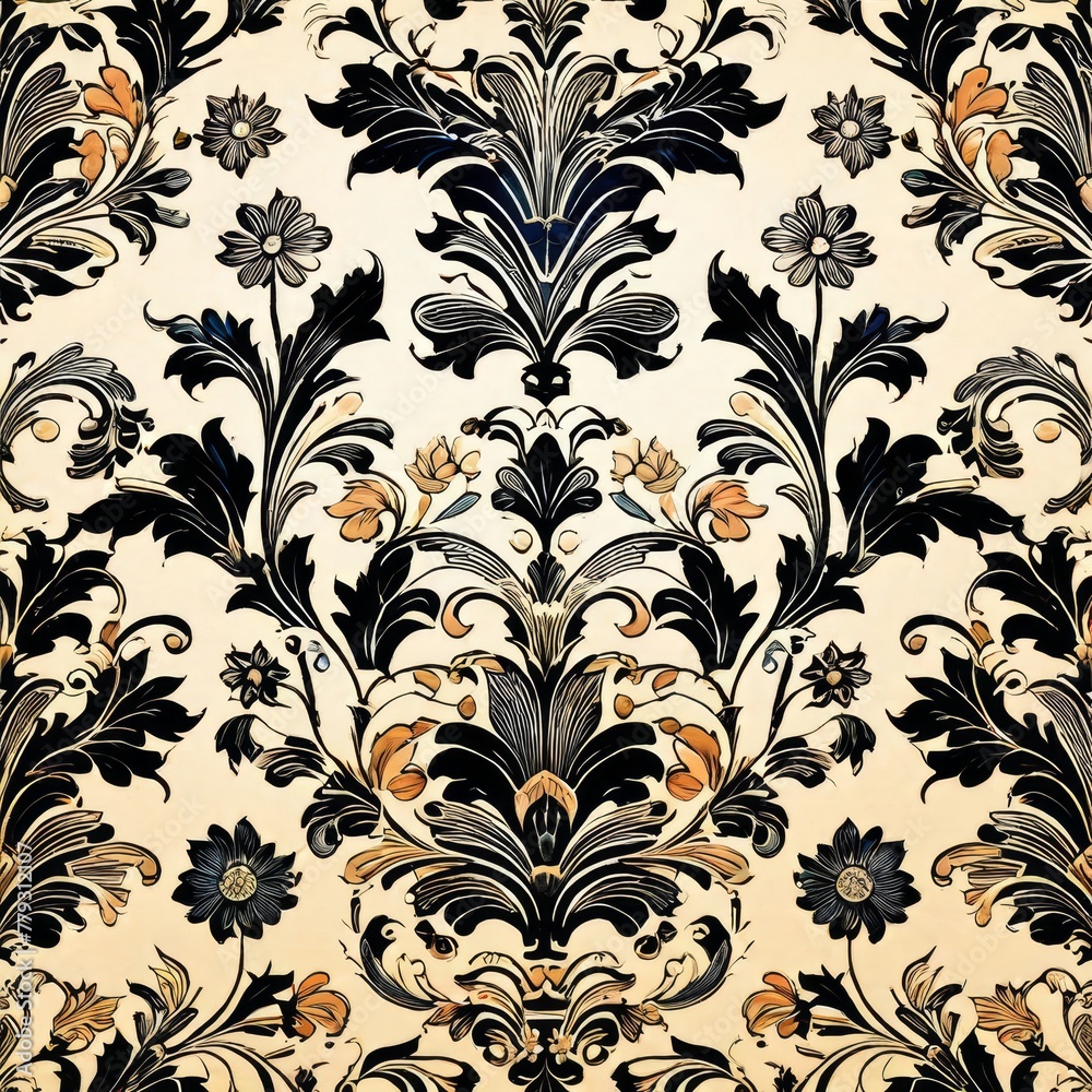 Vector Illustration for Spring and Summer Textile and Wallpaper Vector Illustration for Spring and Summer Textile and Wallpaper