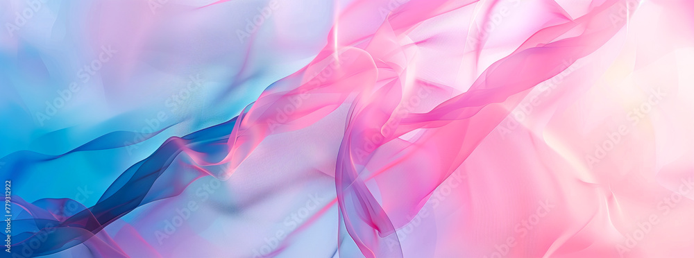 The texture of the pink silk or smoke creates a purple wave that flows into a smooth background.
