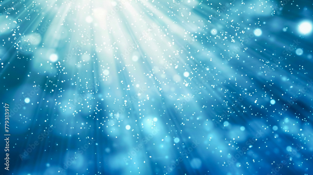 Fototapeta premium Bright Light and Glowing Template with White and Blue Tones