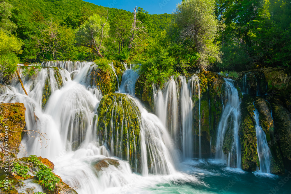 Obraz premium Great Una Waterfalls in Bosnia and Herzegovina