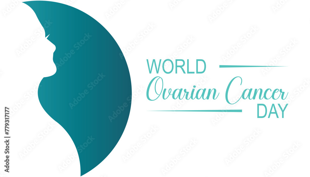 world ovarian cancer day observed every year in May. Template for background, banner, card, poster with text inscription.