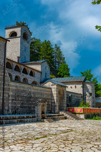 Cetinje monastery during summer, Montenegro photo