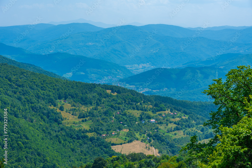 Panorama view of Bosnia countryside near Gorazde in Bosnia and Herzegovina Panorama view of Bosnia countryside near Gorazde in Bosnia and Herzegovina