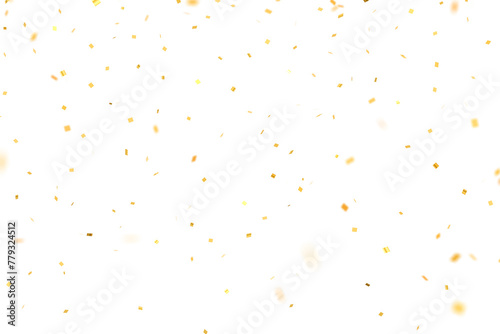 3D gold confetti that floats down to celebrate	