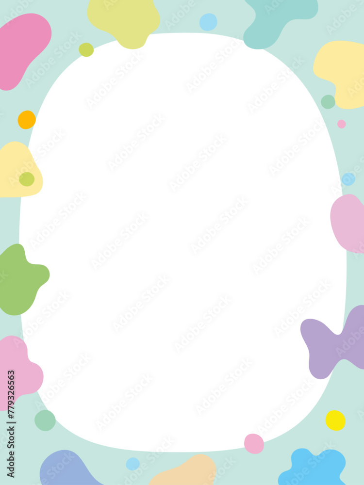 Irregular shape border background illustration Irregular shape border background illustration