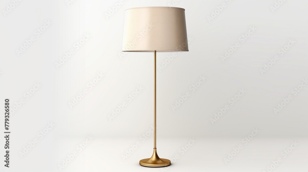 Floor lamp isolated on white backgroundrealistic, business, seriously, mood and tone