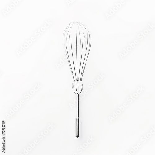 Whisk isolated on white backgroundrealistic  business  seriously  mood and tone