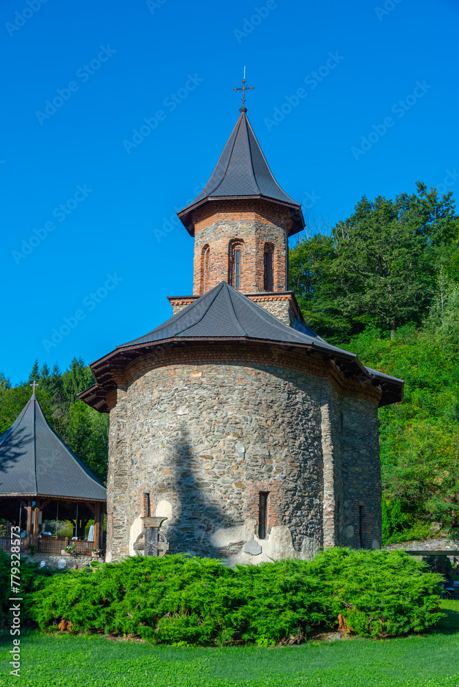 Naklejka premium Prislop monastery in Romania during a sunny day