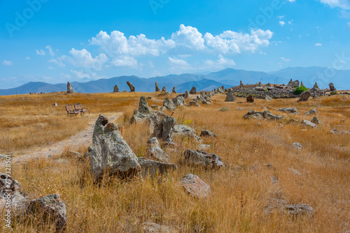 Zorats Karer aka Karahunj ancient sanctuary in Armenia photo