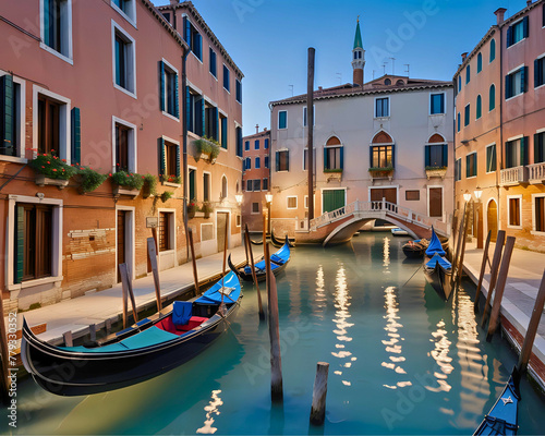 Venice Canal Daytime Scenic View